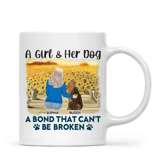 A Bond That Can't Be Broken - Gift For Dog Lovers, Dog Mom - Personalized Mug