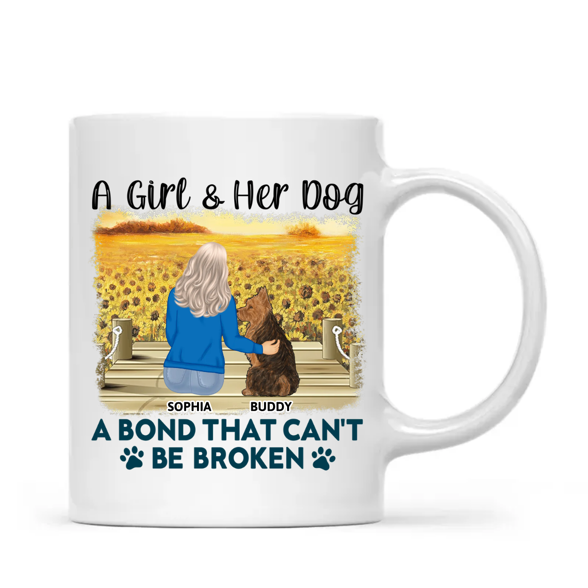 A Bond That Can't Be Broken - Gift For Dog Lovers, Dog Mom - Personalized Mug