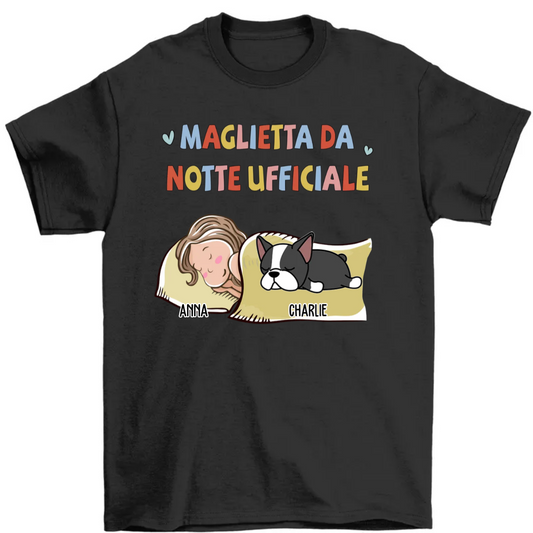 Maglietta da notte ufficiale - Personalized Custom Unisex T-Shirt