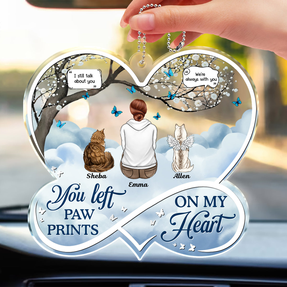 If Love Could Have Saved You - Memorial Gift For Pet Lovers, Dog Mom, Dog Dad, Cat Mom, Cat Dad - Personalized Acrylic Car Hanger