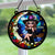 Witch And Moon Personalized Suncatcher, Window Hangings, Halloween Decor, Gift For Witch Lovers