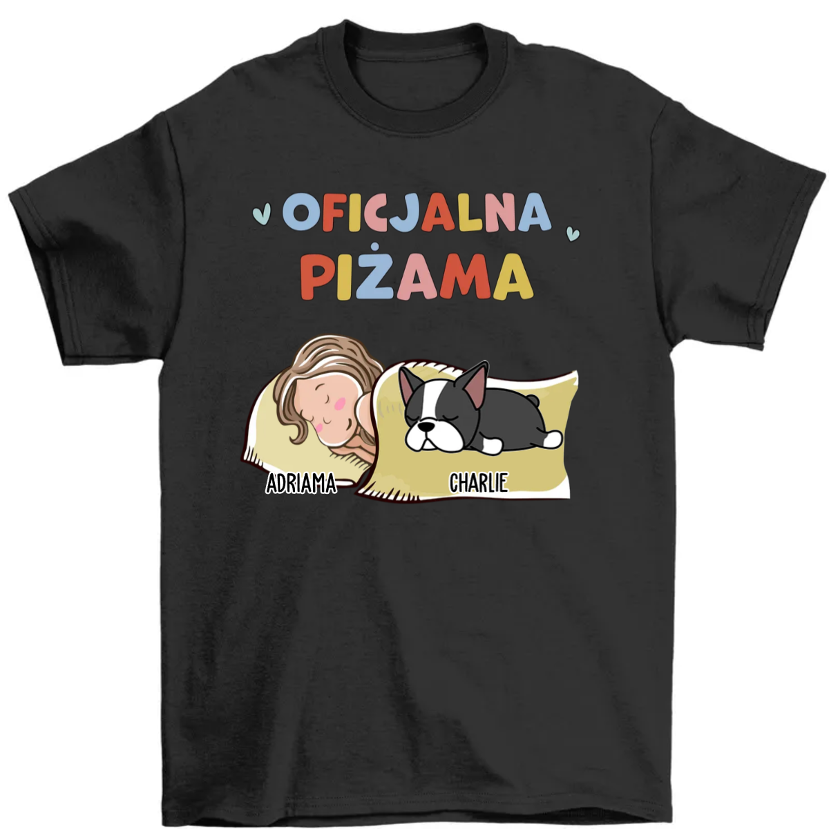 Oficjalna Piżama - Gift For Dog Lovers - Personalized Custom Unisex T-Shirt