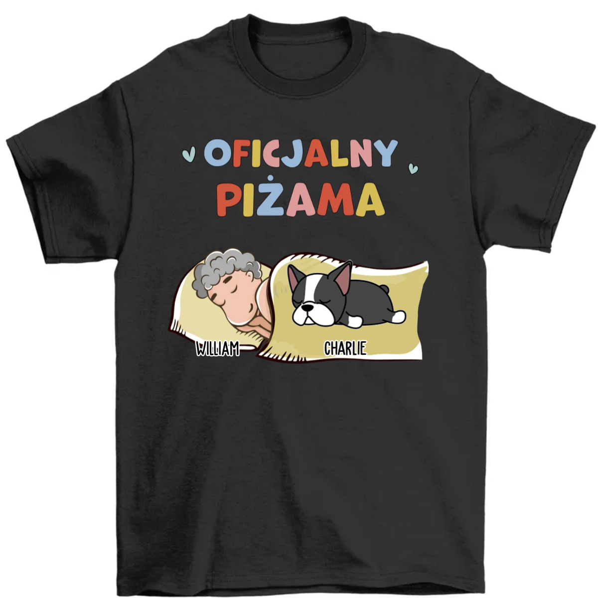 Oficjalna Piżama - Gift For Dog Lovers - Personalized Custom Unisex T-Shirt