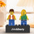 Custom Couple Minifig Personalized Minifig With Engraved Base