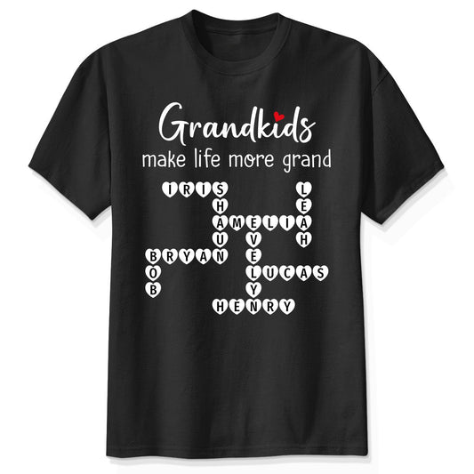 The Greatest Gift You Ever Know Crossword Puzzle Art Personalized Shirt | A Heartfelt Gift for Grandma's Birthday, Mother’s Day, or Just Because