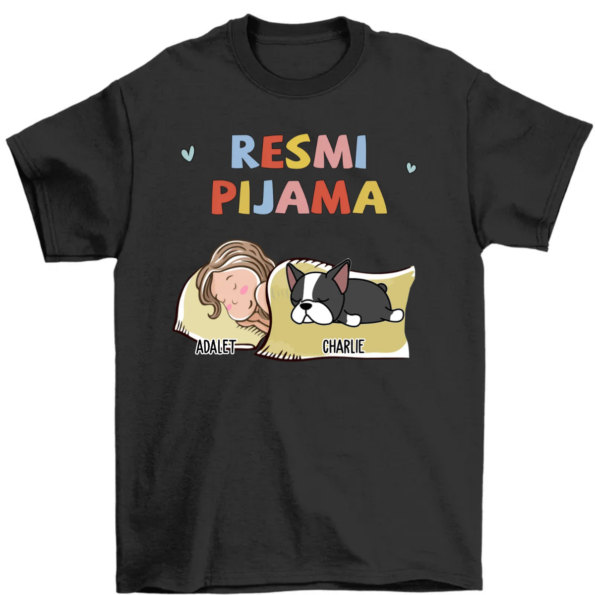 Resmi Pijama - Gift For Dog Lovers - Personalized Custom Unisex T-Shirt