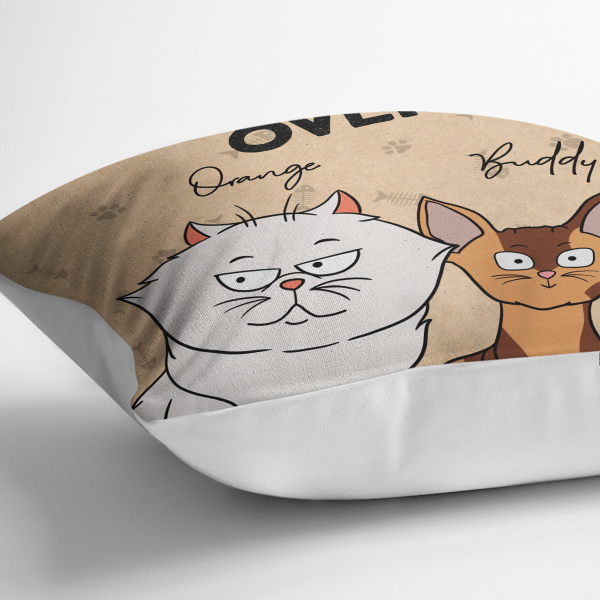 This Is Our Couch Go Sit Over There Funny Cartoon Cat - Gift For Cat Lovers - Personalized Pillow