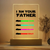 I Am Their Father, I Am Your Father - Birthday, Loving Gift For Father, Papa, Grandpa - Personalized Custom Rectangle Acrylic Plaque LED Lamp Night Light