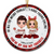 Doll Couple Sitting You Are My Favorite By Far Personalized Circle Ceramic Ornament