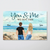 Back View Couple Beach Landscape You & Me We Got This - Gift For Couples - Personalized Horizontal Poster