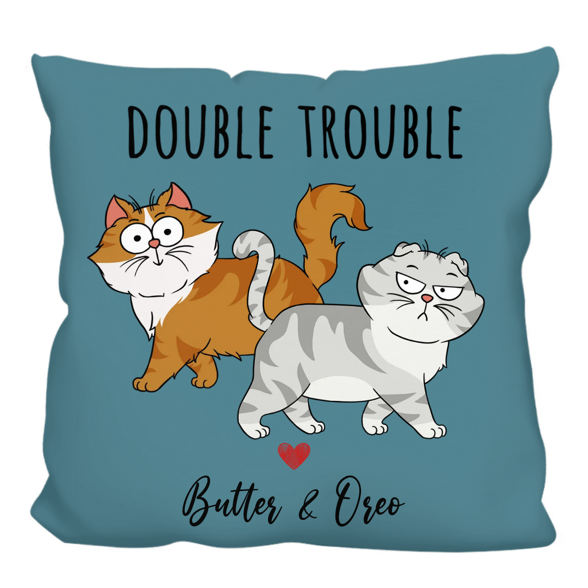 Funny Cartoon Cats Walking - Gift For Cat Lovers - Personalized Pillow