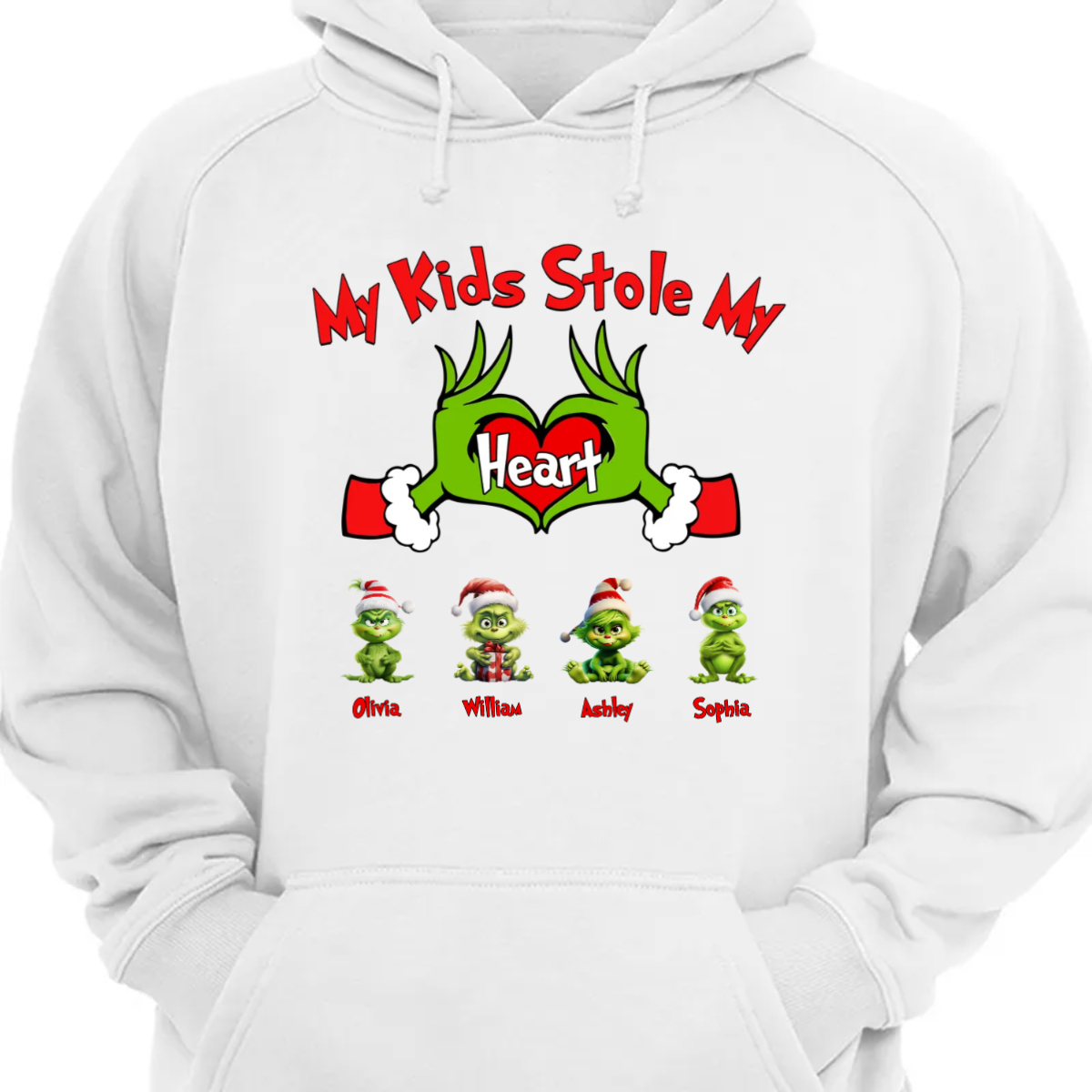 My Kids Stole My Heart Personalized Hoodie