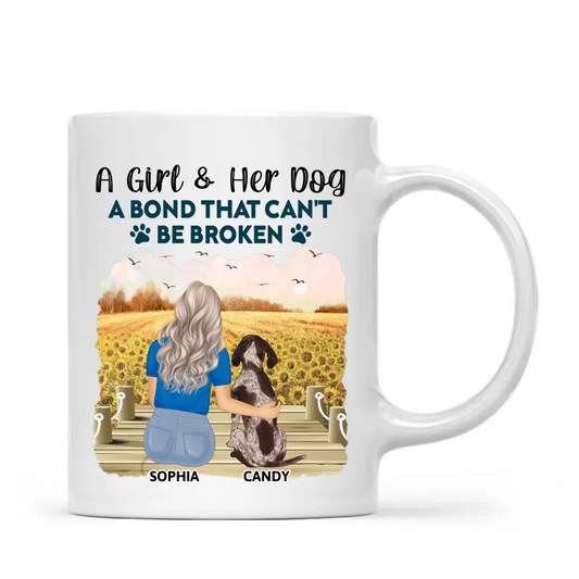 A Bond That Can't Be Broken - Gift For Dog Lovers - Personalized Mug