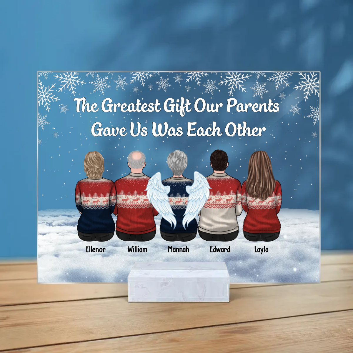 The Greatest Gift Our Parents Gave Us Was Each Other Personalized Acrylic Plaque