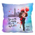 Couple of Missing Piece Galaxy Background Personalized Polyester Linen Pillow