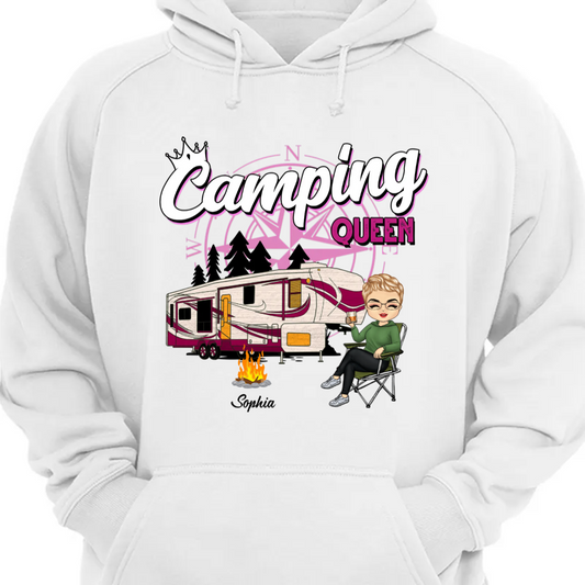 Camping Queen - Gift For Camping Lovers - Personalized Custom Hoodie