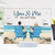 Back View Couple Sitting Beach Landscape Personalized Custom Acrylic Plaque