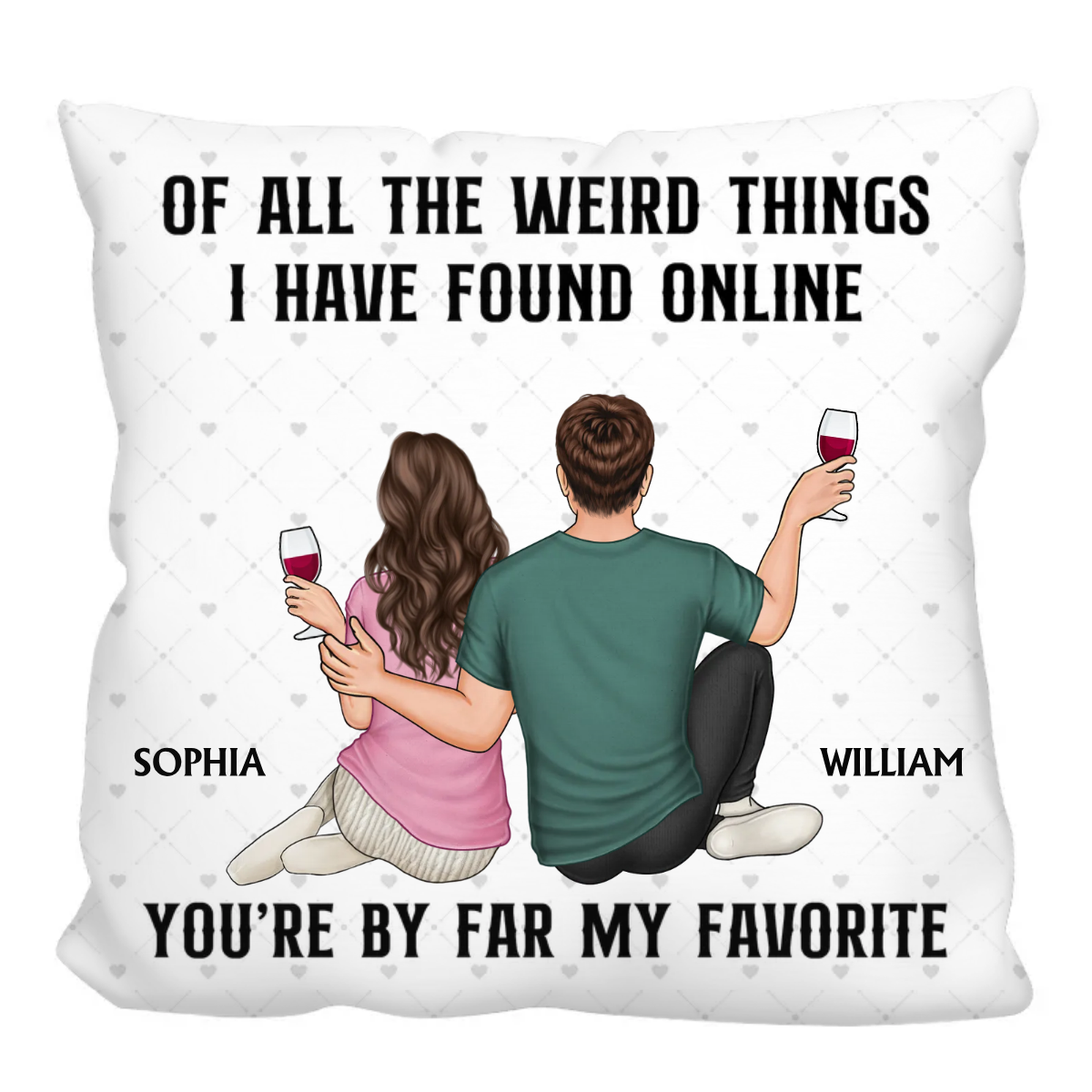 Personalized Gift Pillow Cases Couples Personalized Pillows Set With Gift  Wedding Bridal Shower Valentines Day Gifts