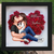 Sexy Couple Kissing Valentine‘s Day Gift Personalized Custom Heart Rose Shadow Box