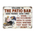 Grilling Patio Bar Listen To The Good Music - Backyard Sign - Personalized Custom Classic Metal Signs