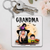 Grandma Mom Witch With GrandKids Halloween Personalized Custom Acrylic Keychain