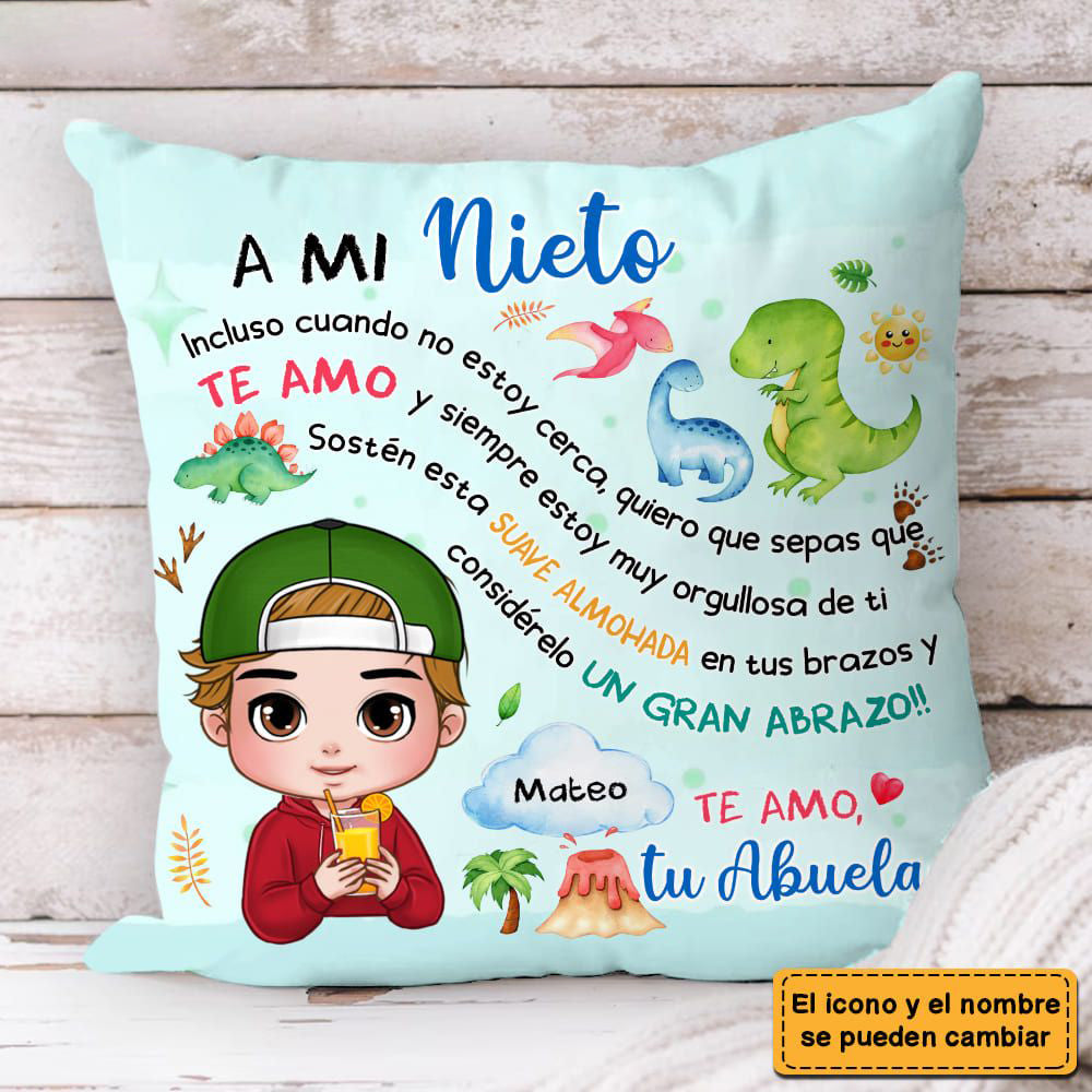 Personalized Granddaughter I Am Proud Of You Spanish Pillow