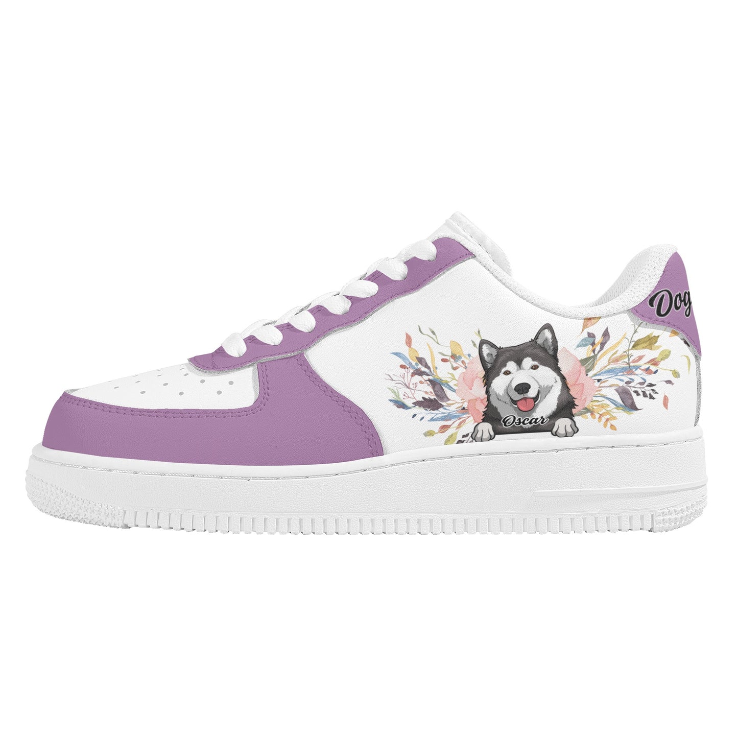 Personalized Dogs Cats Mom Dad Low Top Custom Leather Shoes