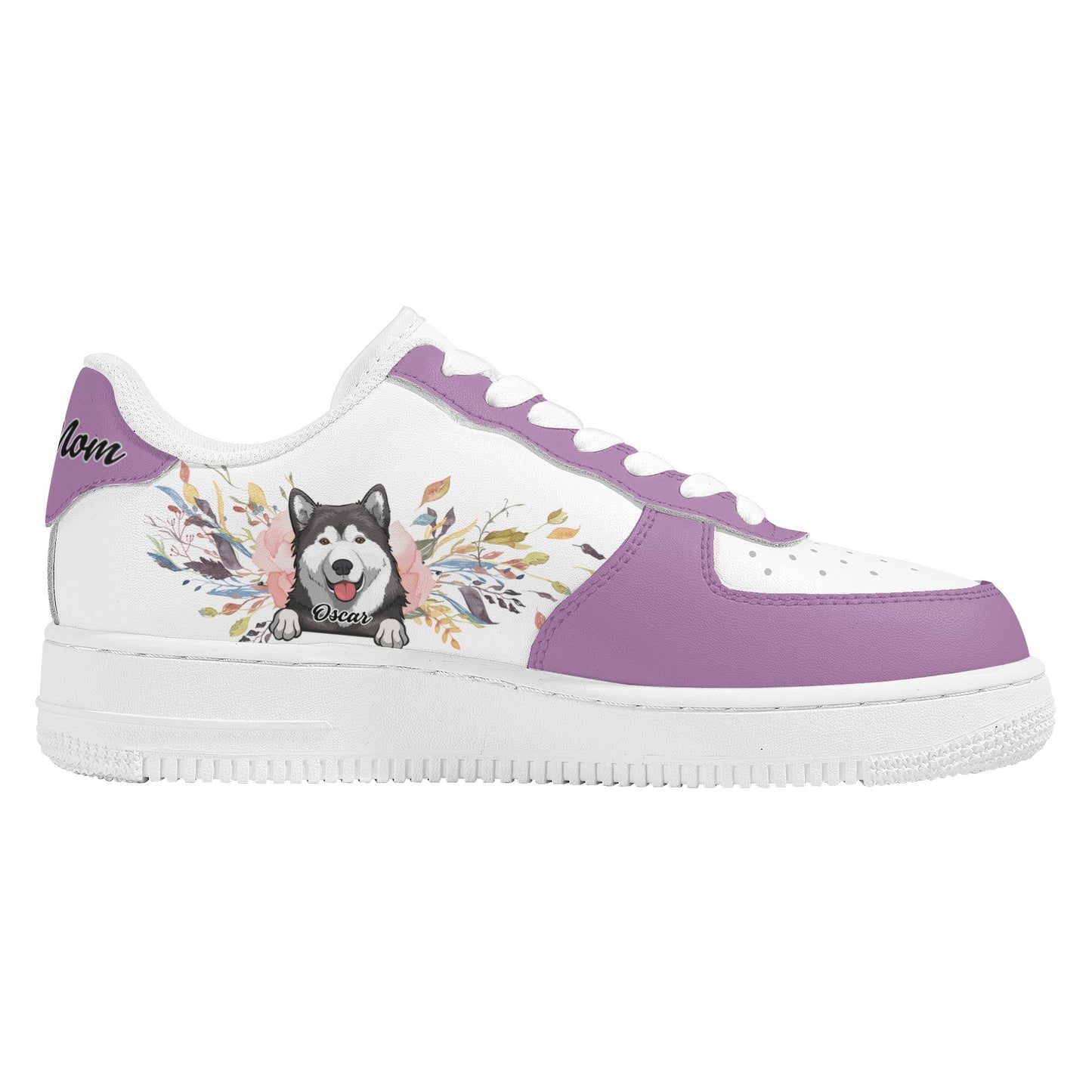 Personalized Dogs Cats Mom Dad Low Top Custom Leather Shoes