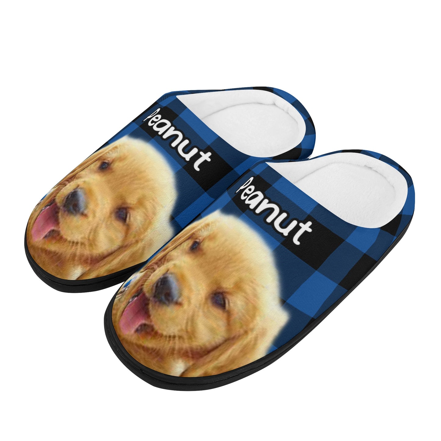 Custom Photo - Dog & Cat Personalized Custom Unisex Fluffy Slippers