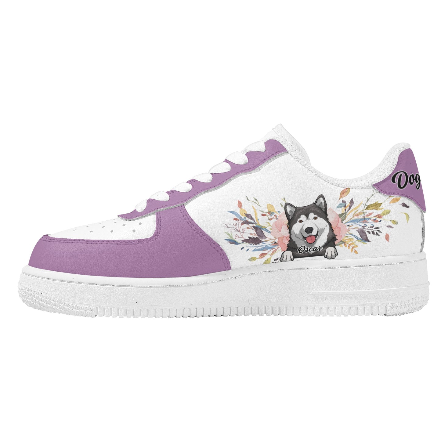 Personalized Dogs Cats Mom Dad Low Top Custom Leather Shoes