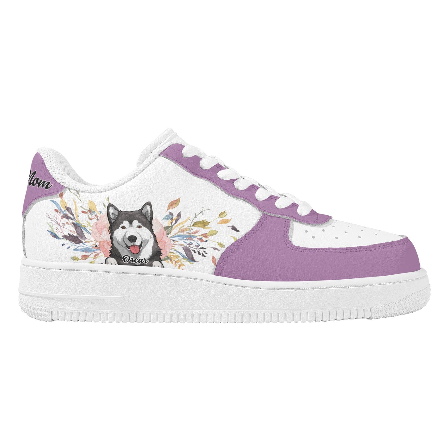 Personalized Dogs Cats Mom Dad Low Top Custom Leather Shoes