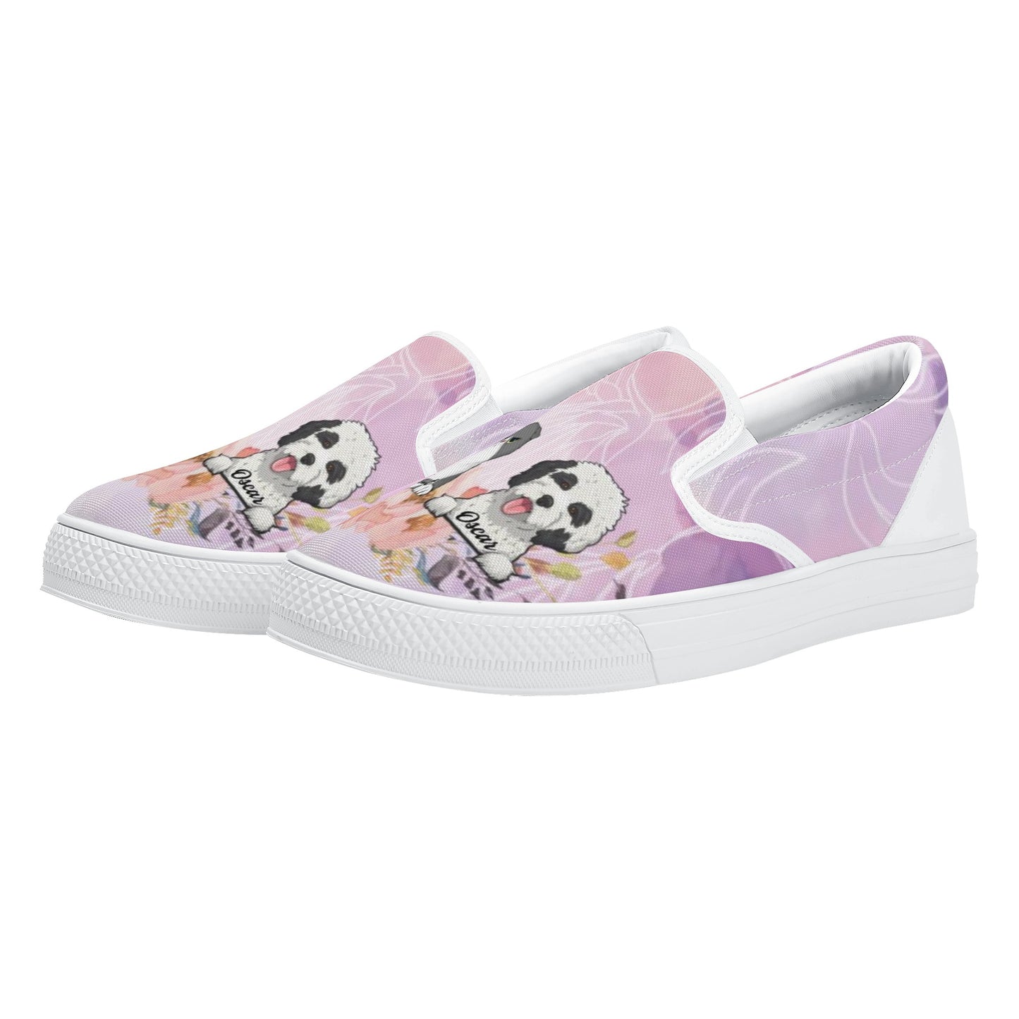 Personalized Dogs Cats Mom Custom Women's Slip On Shoes