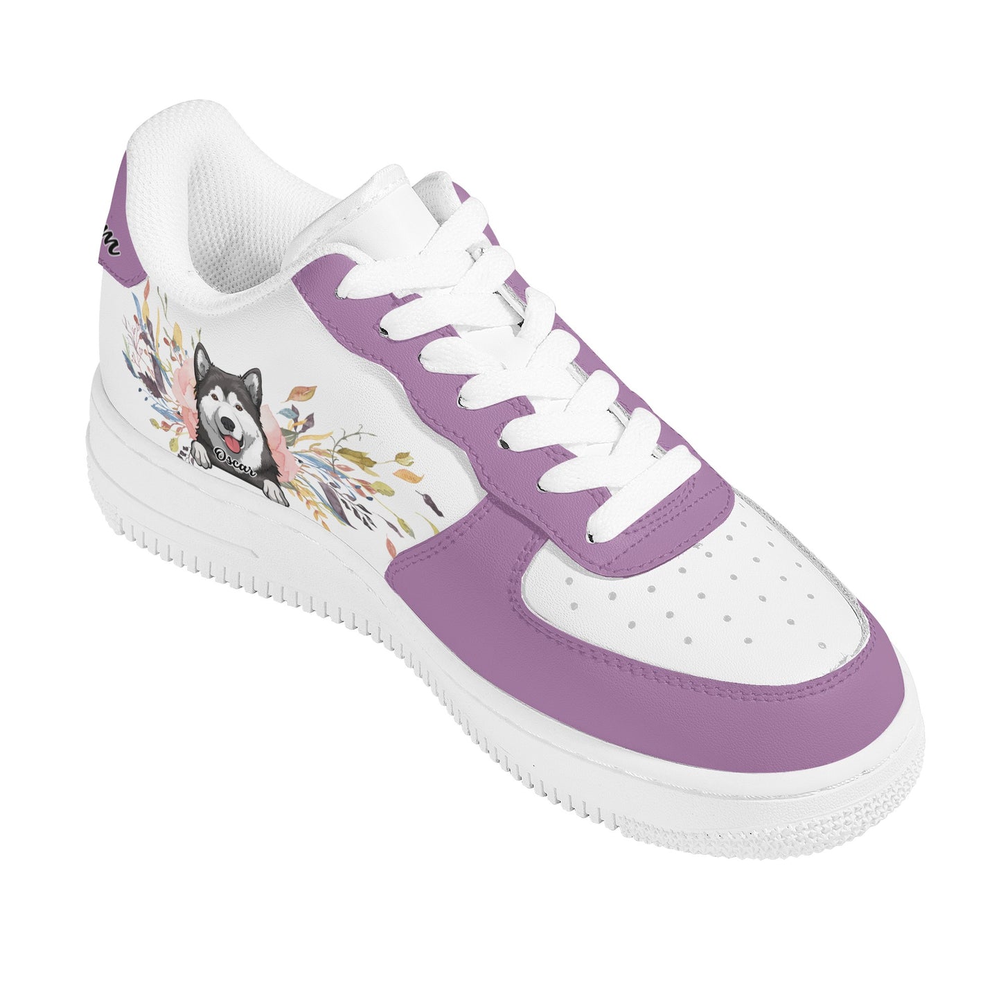 Personalized Dogs Cats Mom Dad Low Top Custom Leather Shoes