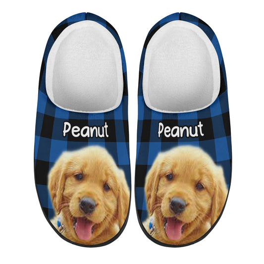 Custom Photo - Dog & Cat Personalized Custom Unisex Fluffy Slippers