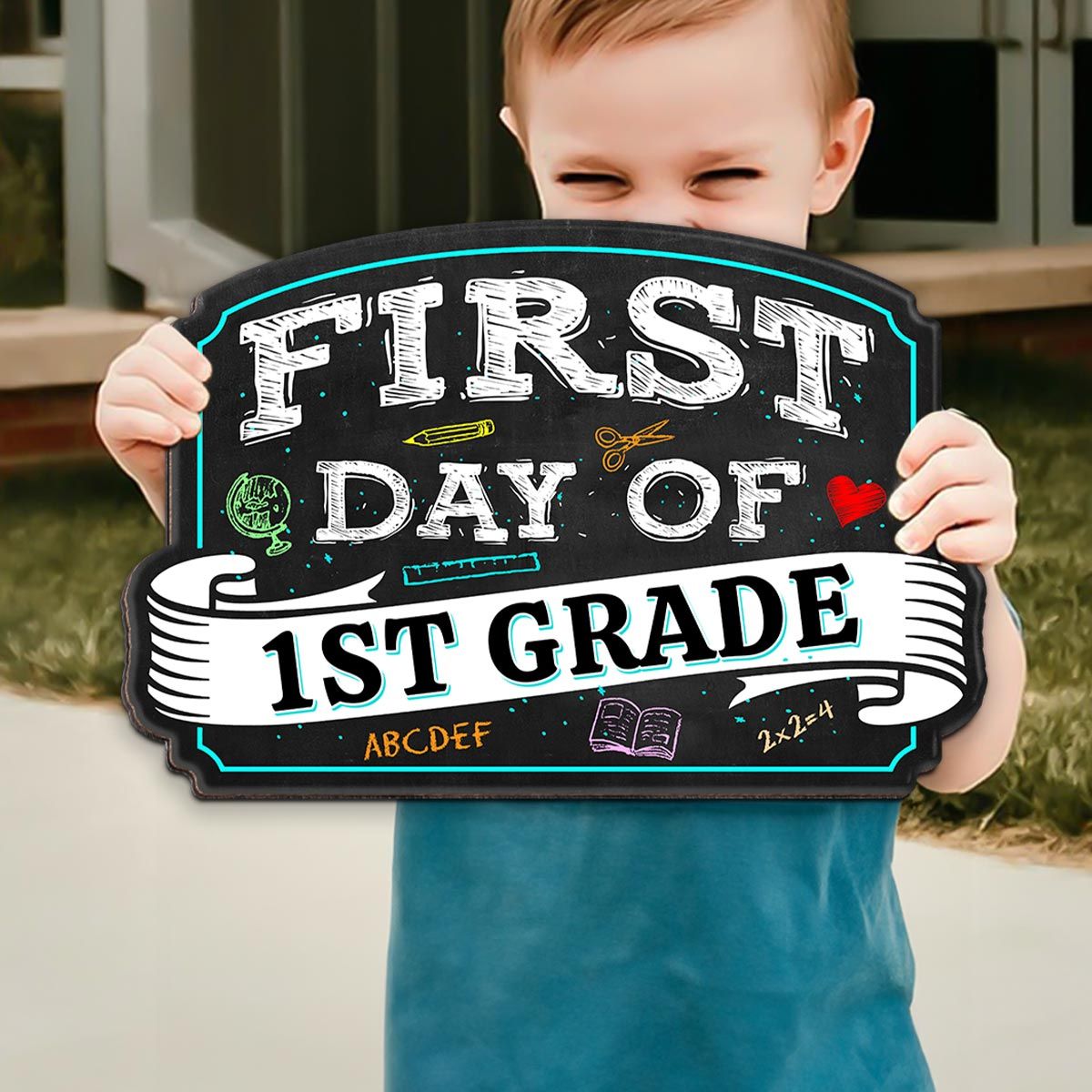 First Day of School Personalized Wood Sign, Back To School Gift