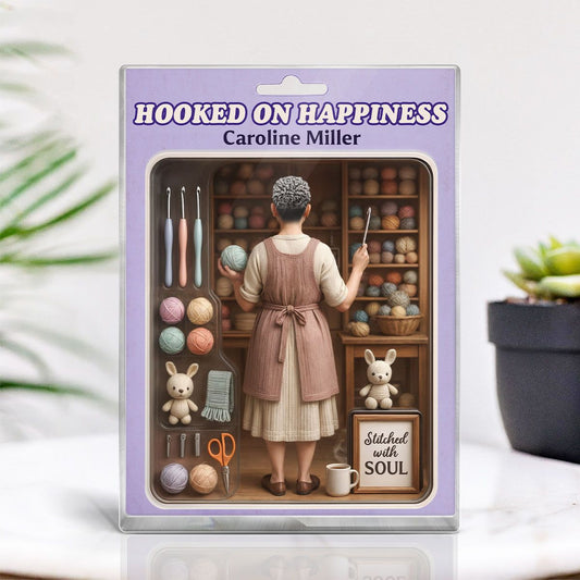 Crocheting Mom Grandma Mother's Day Gift Toy Box Figure Style Personalized Acrylic Block Plaque