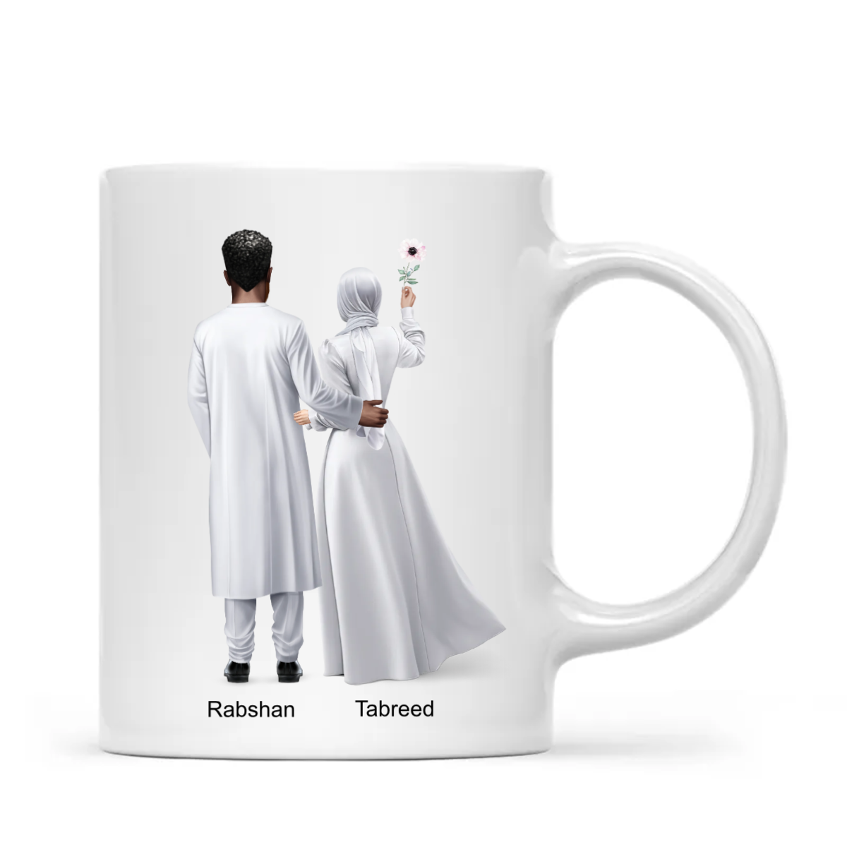 Muslim Couple, Muslim Pair, Wife and Husband Personalized Mug