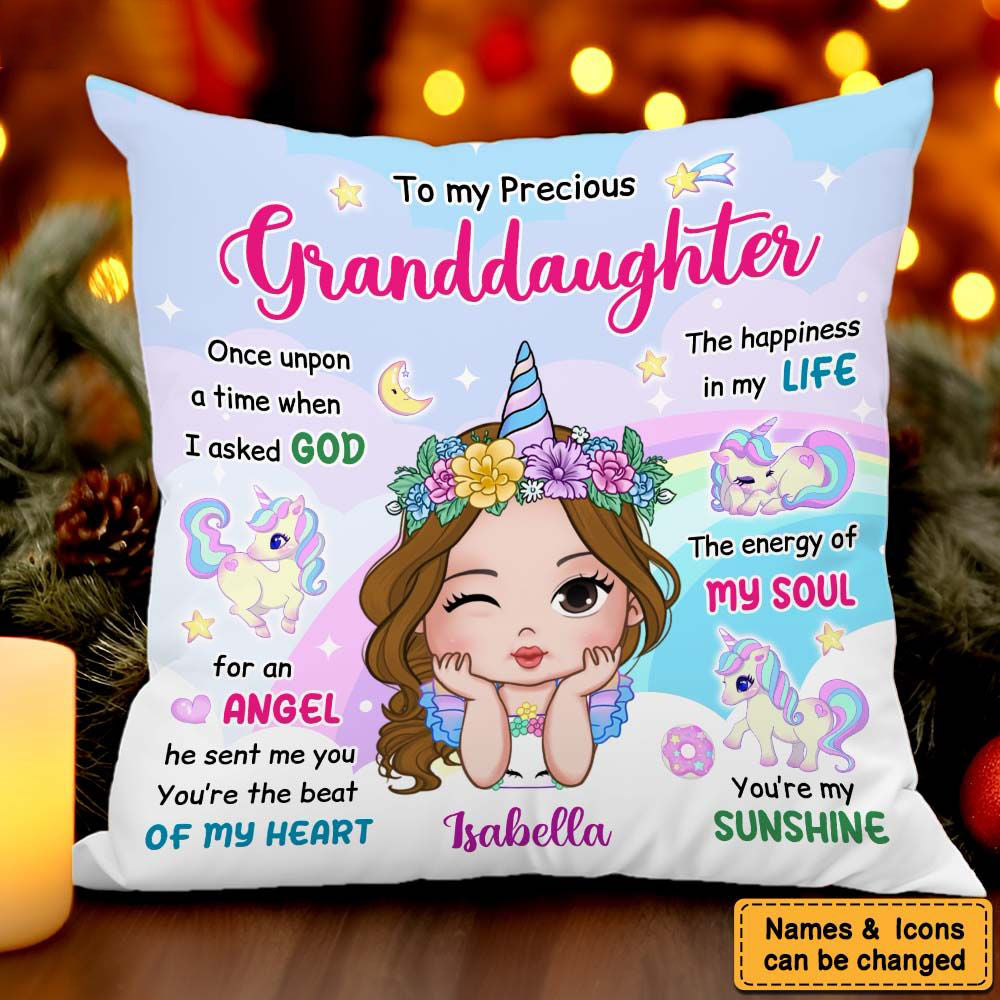 Personalized Gift For Granddaughter You Are My Sunshine Pillow