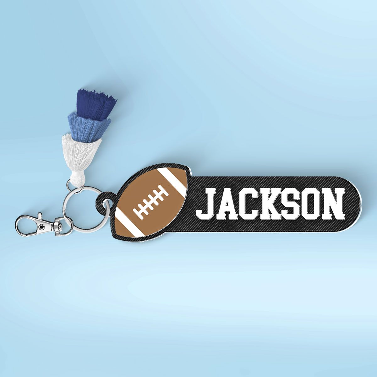 Baseball, Basketball, Softball, Soccer, Football Sports Personalized Keychain, Bag Tag, Name Tag - Personalized Acrylic Keychain