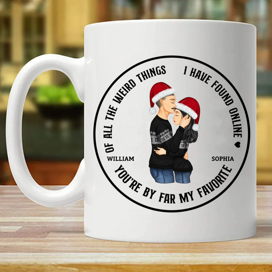 You Are My Favorite By Far - Christmas Gift For Couples - Personalized Mug