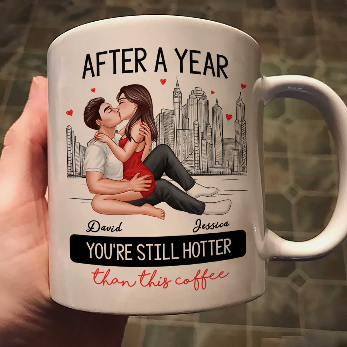 Still Hotter Than This Coffee Sexy Kissing Couple Personalized Mug