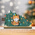 Naughty Cats Fallen Christmas Tree Personalized 2-Layer Standing Wooden Plaque