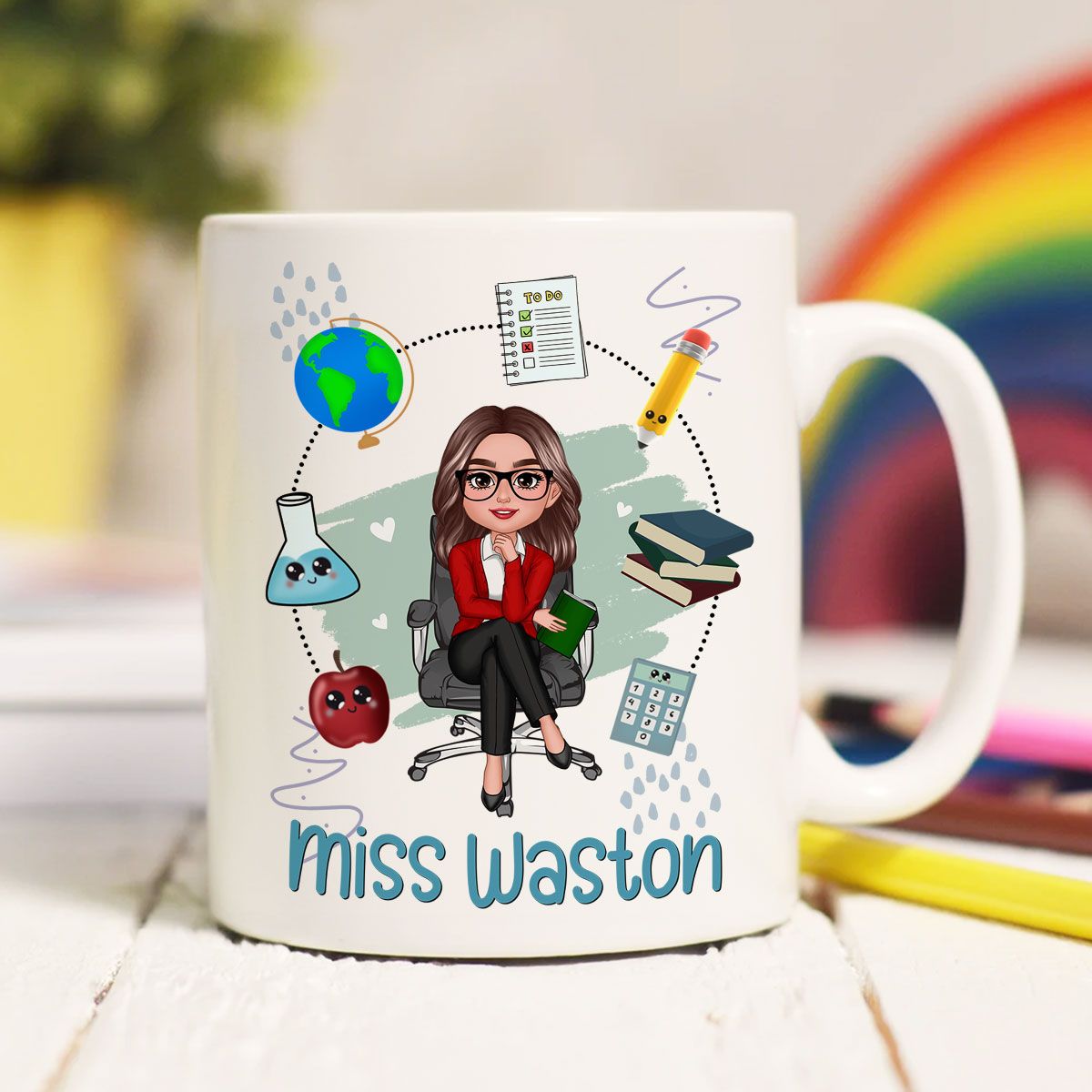 Teacher Mug School Things Personalized Mug, Back To School Gift