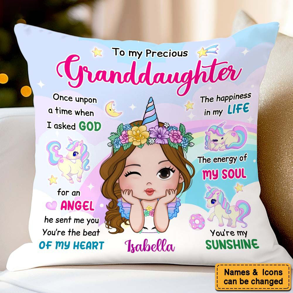 Personalized Gift For Granddaughter You Are My Sunshine Pillow