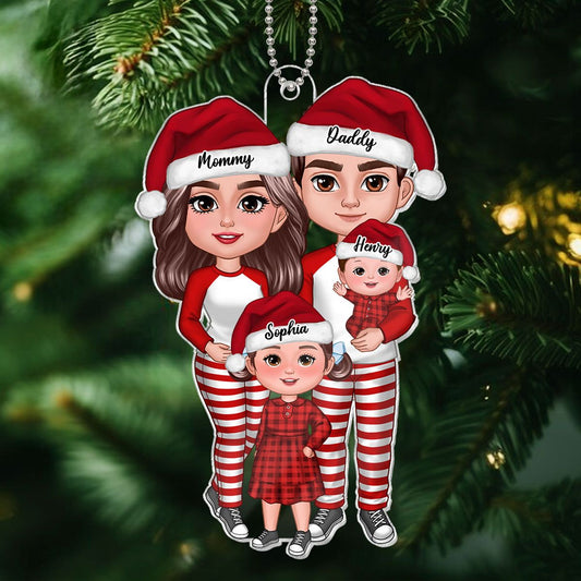 Family Standing Personalized Acrylic Ornament, Christmas Gift for Husband, Daughter, Son