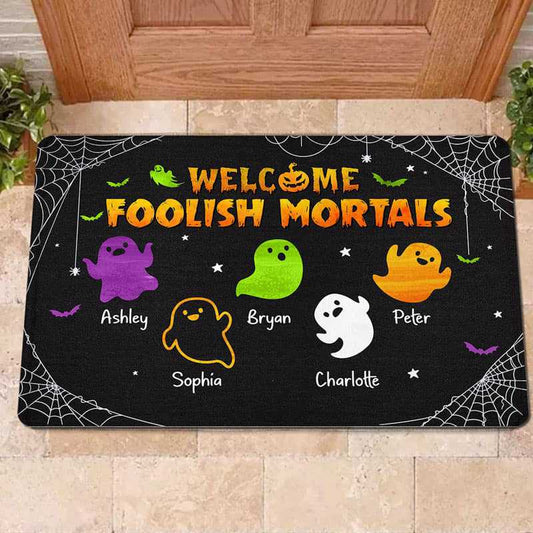 Halloween Family Boo Personalized Custom Doormat