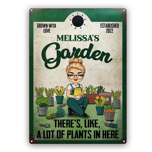 Grown With Love - Garden Decoration - Personalized Custom Classic Metal Signs