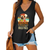 Beaches Booze And Besties Personalized Women Tank Top V Neck Casual Flowy Sleeveless