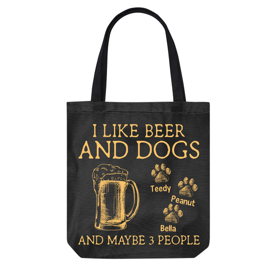 Like Dogs & Hobby Simple Personalized Canvas Bag