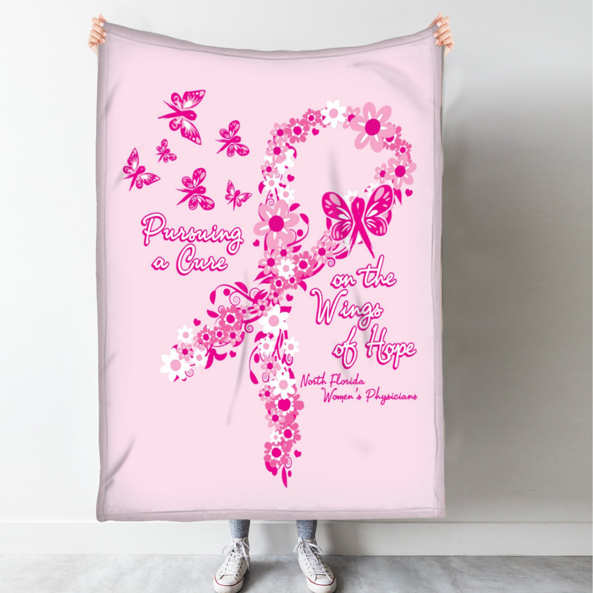 Breast Cancer Memorial Fleece Blanket